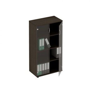 Шкаф для документов со стеклом Формула, венге темный (80x45x148) ФР 366 ВТ в Лабытнанги