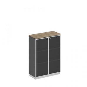 Шкаф для документов средний стекло в рамке Speech Cube (90x40x124.6) СИ 319 ДС АР ХР в Муравленко