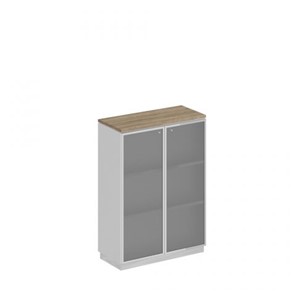 Шкаф для документов средний стекло в рамке Speech Cube (90x40x124.6) СИ 319 ДС БП ХР в Надыме