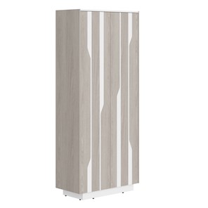 Шкаф гардероб LINE Дуб-серый-белый СФ-574401 (900х430х2100) в Салехарде