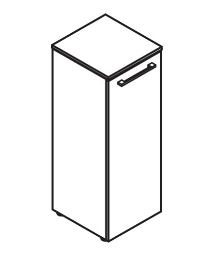 Шкаф средний MORRIS Дуб Базель/Венге Магия MMC 42.1 (429х423х1188) в Салехарде - изображение 2