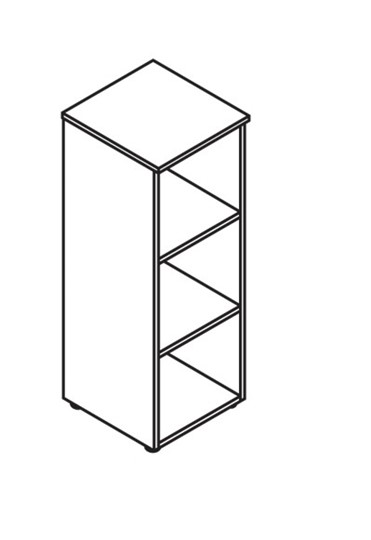 Шкаф колонна MORRIS Дуб Базель/Венге Магия MMC 42 (429х423х1188) в Салехарде - изображение 1