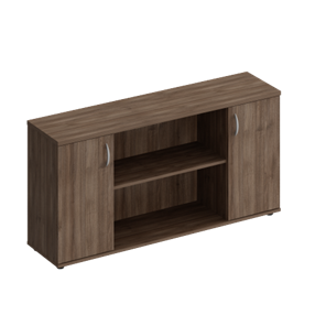 Шкаф комбинированный низкий Комфорт, дуб шамони темный (154x38x75) К.521 в Ноябрьске
