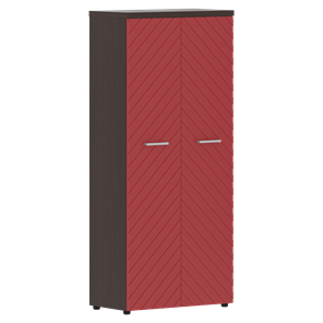 Шкаф TORR LUX TLHC 85.1 с глухими дверьми и топом 854х452х1958 Венге Магия/ Красный в Салехарде