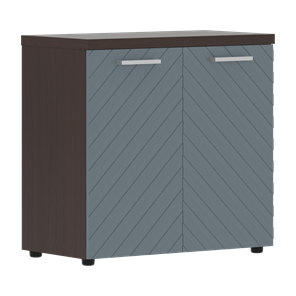 Шкаф с дверцами TORR LUX TLLC 85.1 с глухими малыми дверьми и топом 854х452х833 Венге Магия/ Серо-голубой в Салехарде