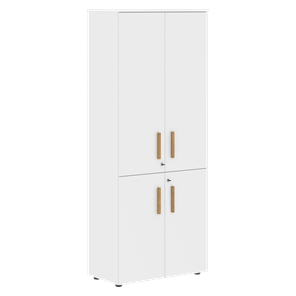 Широкий шкаф высокий FORTA Белый FHC 80.3(Z) (798х404х1965) в Салехарде