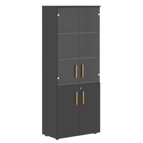Шкаф комбинированный FORTA Черный Графит  FHC 80.2(Z) (798х404х1965) в Лабытнанги