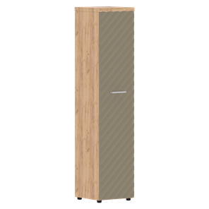 Шкаф TORR LUX TLHC 42.1 колонка с глухой дверью и топом 435х452х1958 Дуб Бофорд/ Капучино в Салехарде