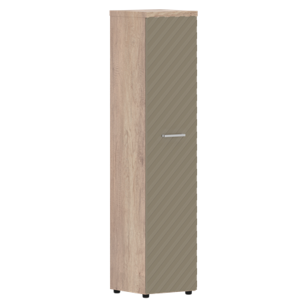 Шкаф TORR LUX TLHC 42.1 колонка с глухой дверью и топом 435х452х1958 Дуб Каньон/ Капучино в Салехарде - изображение