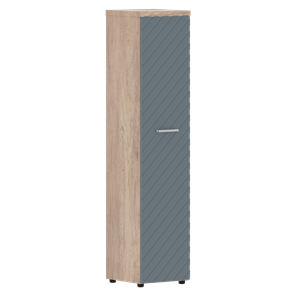 Шкаф TORR LUX TLHC 42.1 колонка с глухой дверью и топом 435х452х1958 Дуб Каньон/ Серо-голубой в Салехарде