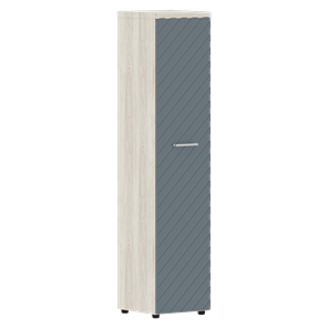 Шкаф-стеллаж TORR LUX TLHC 42.1 колонка с глухой дверью и топом 435х452х1958 Сосна Эдмонт/ Серо-голубой в Салехарде