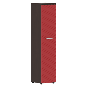 Шкаф TORR LUX TLHC 42.1 колонка с глухой дверью и топом 435х452х1958 Венге/ Красный в Салехарде