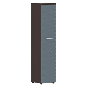 Шкаф-стеллаж TORR LUX TLHC 42.1 колонка с глухой дверью и топом 435х452х1958 Венге/ Серо-голубой в Лабытнанги