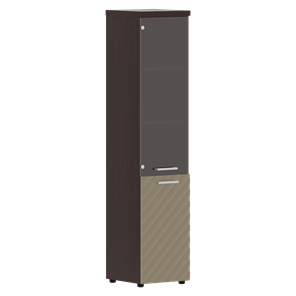 Шкаф TORR LUX TLHC 42.2 R колонка комбинированная с топом 435х452х1958 Венге/ Капучино в Салехарде