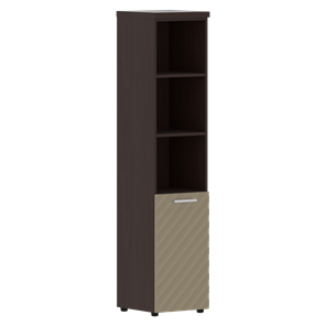 Шкаф TORR LUX TLHC 42.5 L колонка с глухой малой дверью и топом 435х452х1958 Венге/ Капучино в Лабытнанги