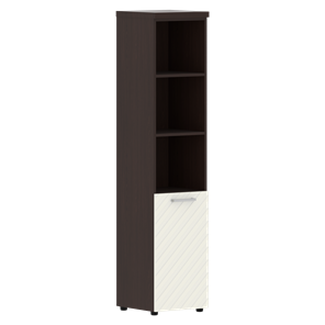 Шкаф TORR LUX TLHC 42.5 R колонка с глухой малой дверью и топом 435х452х1958 Венге/ Латте в Новом Уренгое