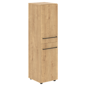 Шкаф узкий средний с глухими дверьми LOFTIS Дуб Бофорд LMC LMC 40.4 (400х430х1517) в Губкинском