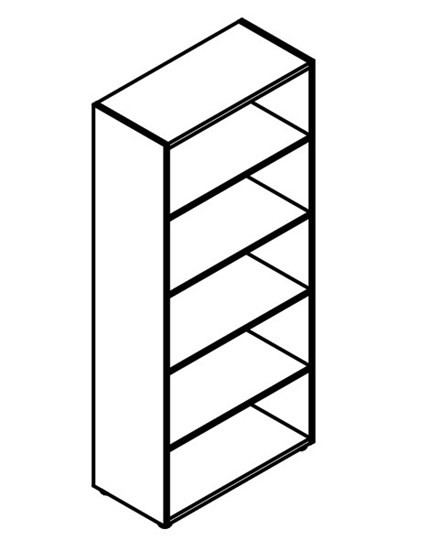 Шкаф с глухими средними и малыми дверьми Wave, WHC 85.3 (850х410х1930) Дуб Сонома в Салехарде - изображение 1