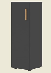 Средний шкаф колонна с левой дверью FORTA Черный Графит   FMC 40.1 (L) (399х404х801) в Надыме