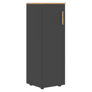 Шкаф колонна средний с левой дверью FORTA Графит-Дуб Гамильтон   FMC 40.1 (L) (399х404х801) в Лабытнанги