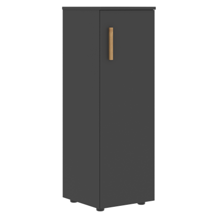 Средний шкаф колонна с глухой дверью правой FORTA Черный Графит  FMC 40.1 (R) (399х404х801) в Салехарде - изображение