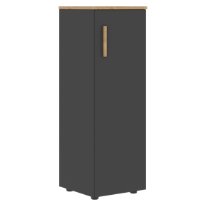 Средний шкаф колонна с правой дверью FORTA Графит-Дуб Гамильтон   FMC 40.1 (R) (399х404х801) в Губкинском