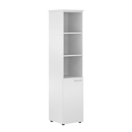 Шкаф-колонна левая XTEN Белый XHC 42.5(L)  (425х410х1930) в Лабытнанги - изображение