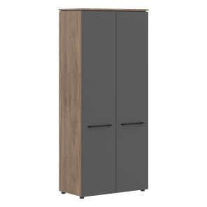 Шкаф гардероб с глухими дверьми MORRIS TREND Антрацит/Кария Пальмира MCW 85 (854х423х1956) в Губкинском
