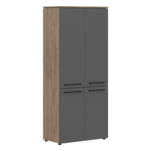 Шкаф для офиса MORRIS TREND Антрацит/Кария Пальмира MHC 85.3 (854х423х1956) в Новом Уренгое