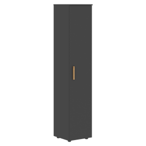 Высокий шкаф колонна с глухой дверью FORTA Черный Графит  FHC 40.1 (L/R) (399х404х1965) в Ноябрьске