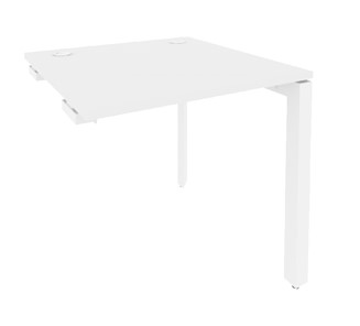 Приставной стол O.MP-SPR-0.8 Белый/Белый бриллиант в Салехарде