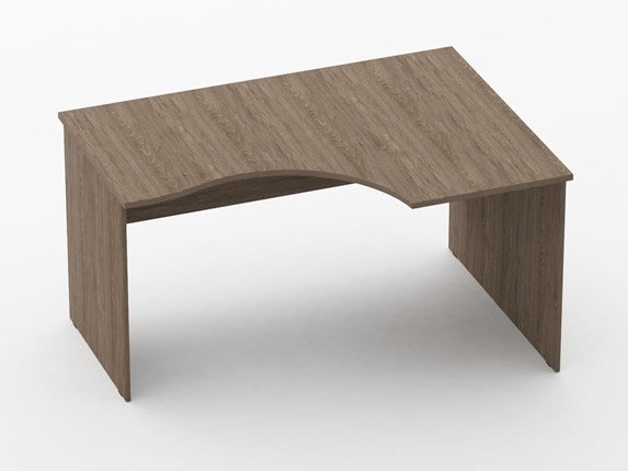 Угловой стол Twin 12.11.14Пр,  дуб Верцаска 1390х1000(680)х750 в Салехарде - изображение
