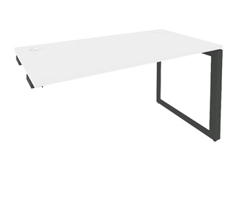Приставной стол O.MO-SPR-3.8 Антрацит/Белый бриллиант в Салехарде