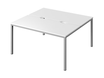 Письменный стол СL-41 (Белый/каркас серый) в Салехарде