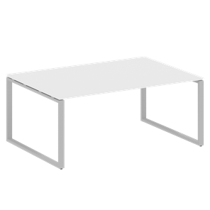 Стол переговорный БО.ПРГ-1.5 (Серый/Белый) в Губкинском