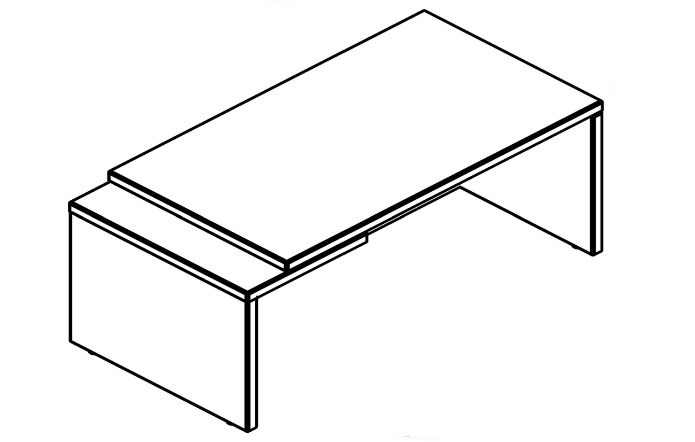 Стол директора Torr Z, TCT 189L, левый (1800x900x750), венге в Салехарде - изображение 1
