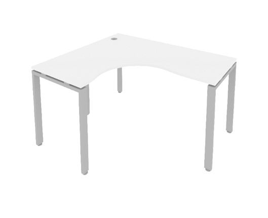 Угловой письменный стол Б.СА-4Л Белый/Серый в Салехарде - изображение