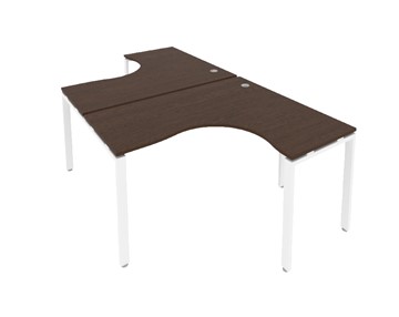 Письменный стол Metal System БП.РАС-СА-2.4 Венге/Белый в Новом Уренгое
