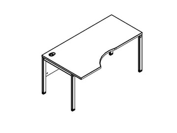 Эргономичный стол XMCET 169L, левый, 1600х900х750 в Губкинском