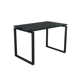Стол для компьютера Янтарь 55.08 мрамор черный/металл черный в Новом Уренгое