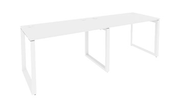 Письменный стол O.MO-RS-2.2.7, Белый/Белый бриллиант в Салехарде