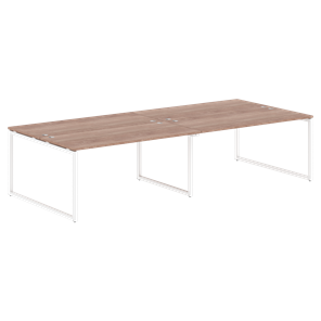 Переговорный стол XTEN-Q Дуб-сонома-белый  XQWST 3214  (3206х1406х750) в Лабытнанги