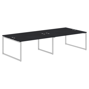 Переговорный стол XTEN-Q Дуб-юкон-серебро  XQWST 3214  (3206х1406х750) в Надыме