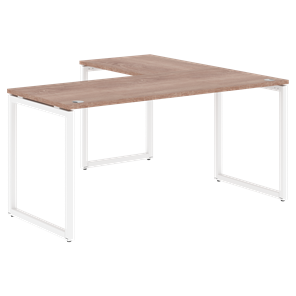 Письменный стол угловой левый XTEN-Q Дуб-сонома- белый XQCT 1615 (L) (1600х1500х750) в Новом Уренгое