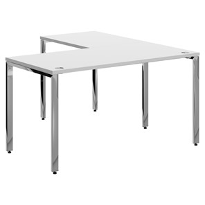 Письменный угловой  стол для персонала левый XTEN GLOSS  Белый  XGCT 1415.1 (L) (1400х1500х750) в Губкинском