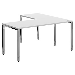 Письменный угловой  стол для персонала левый XTEN GLOSS  Белый XGCT 1615.1 (L) (1600х1500х750) в Губкинском
