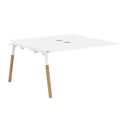 Стол для переговоров FORTA Белый-Белый-Бук FIWST 1313 (1380х1346х733) в Ноябрьске - изображение