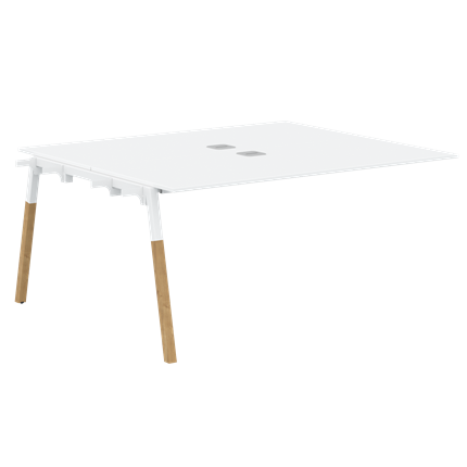 Стол для переговоров FORTA Белый-Белый-Бук FIWST 1513 (1580х1346х733) в Салехарде - изображение