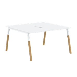 Переговорный стол FORTA Белый-Белый-БукFWST 1313 (1380x1346x733) в Новом Уренгое