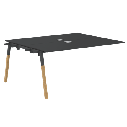 Переговорный стол FORTA Черный Графит-Черный Графит-Бук  FIWST 1513 (1580х1346х733) в Салехарде - изображение